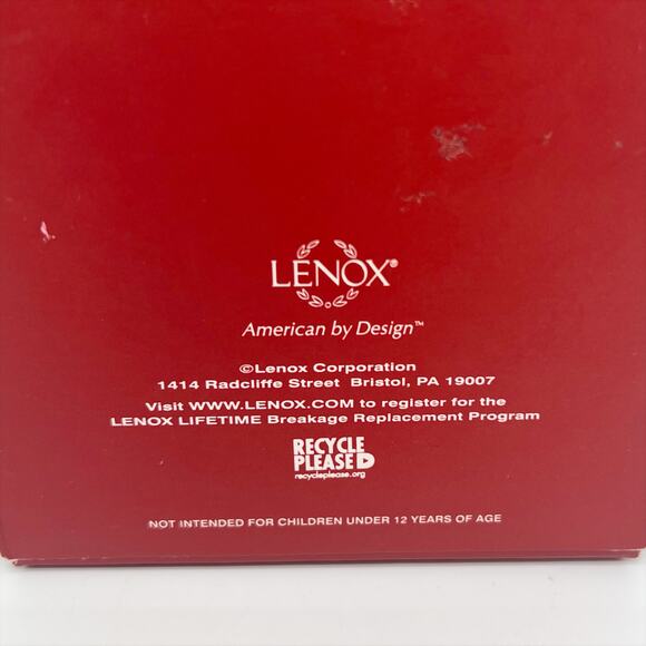 New in Box Lenox Jingle Belly Santa Claus Porcelain Christmas Tree Ornament - Picture 4 of 5